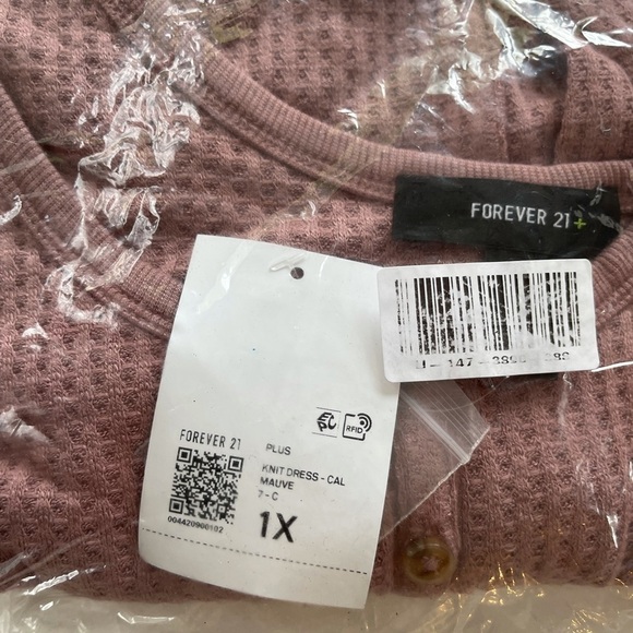 Forever 21 Plus Knit Tank Dress Mauve - 1X - Picture 5 of 5